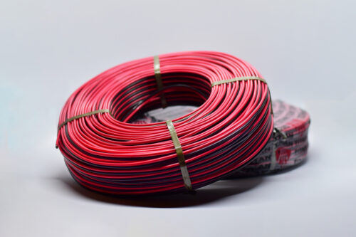 Cable rojo y negro 2 x 1mm x 100m